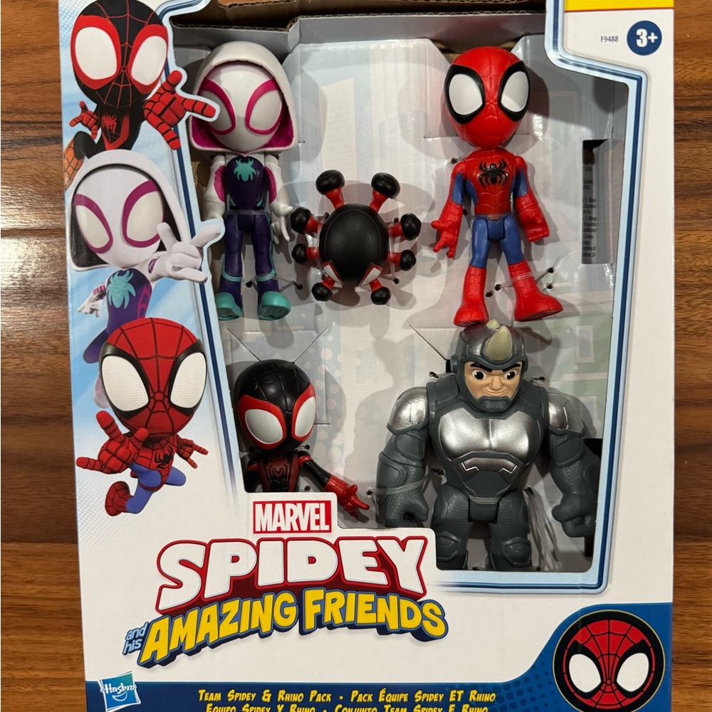 Hasbro Marvel Spidey and His Amazing Friends Team Spidey and Rhino Pack